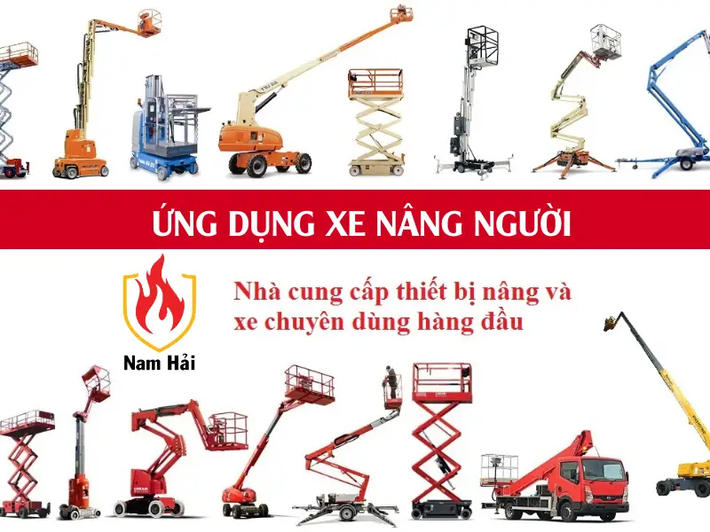 Ứng dụng xe nâng người Công ty Cơ Điện Nam Hải