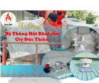 Thi công lắp đặt hệ thống thông gió hút khói PCCC nhà xưởng  CTy Đức Thiện