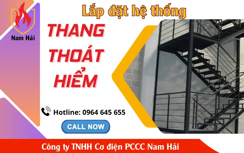 Lắp đặt hệ thống thang thoát hiểm chuyên nghiệp