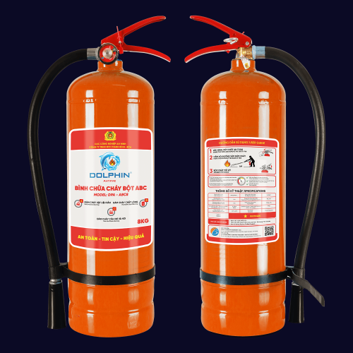 BÌNH CHỮA CHÁY BỘT ABC DOLPHIN 8KG